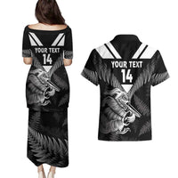 Aotearoa Silver Fern Rugby Custom Couples Matching Puletasi and Hawaiian Shirt 2024 Go Kiwi LT14 - Polynesian Pride