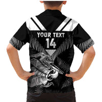 Aotearoa Silver Fern Rugby Custom Family Matching Mermaid Dress and Hawaiian Shirt 2024 Go Kiwi