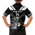 Aotearoa Silver Fern Rugby Custom Family Matching Off The Shoulder Long Sleeve Dress and Hawaiian Shirt 2024 Go Kiwi