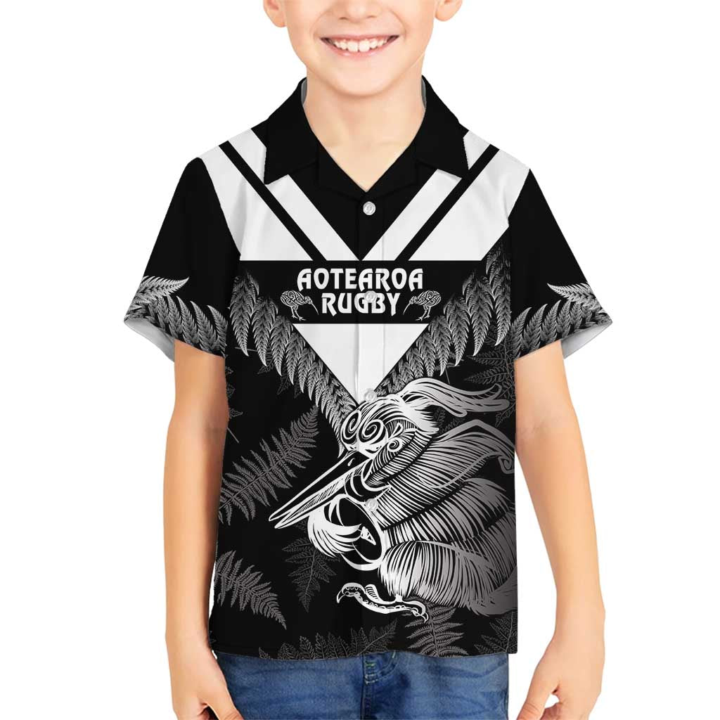 Aotearoa Silver Fern Rugby Custom Family Matching Puletasi and Hawaiian Shirt 2024 Go Kiwi
