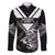 Aotearoa Silver Fern Rugby Custom Family Matching Short Sleeve Bodycon Dress and Hawaiian Shirt 2024 Go Kiwi