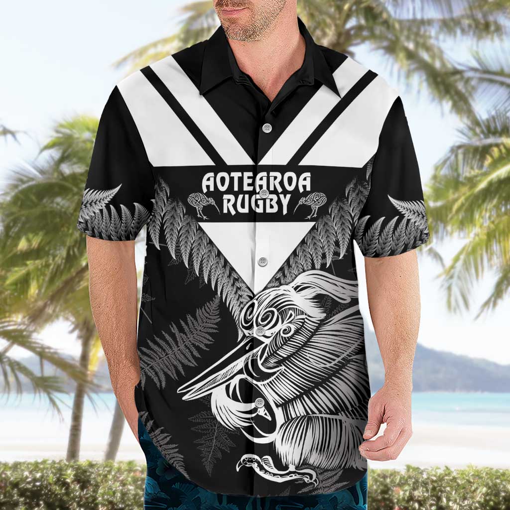 Aotearoa Silver Fern Rugby Custom Hawaiian Shirt 2024 Go Kiwi LT14 - Polynesian Pride