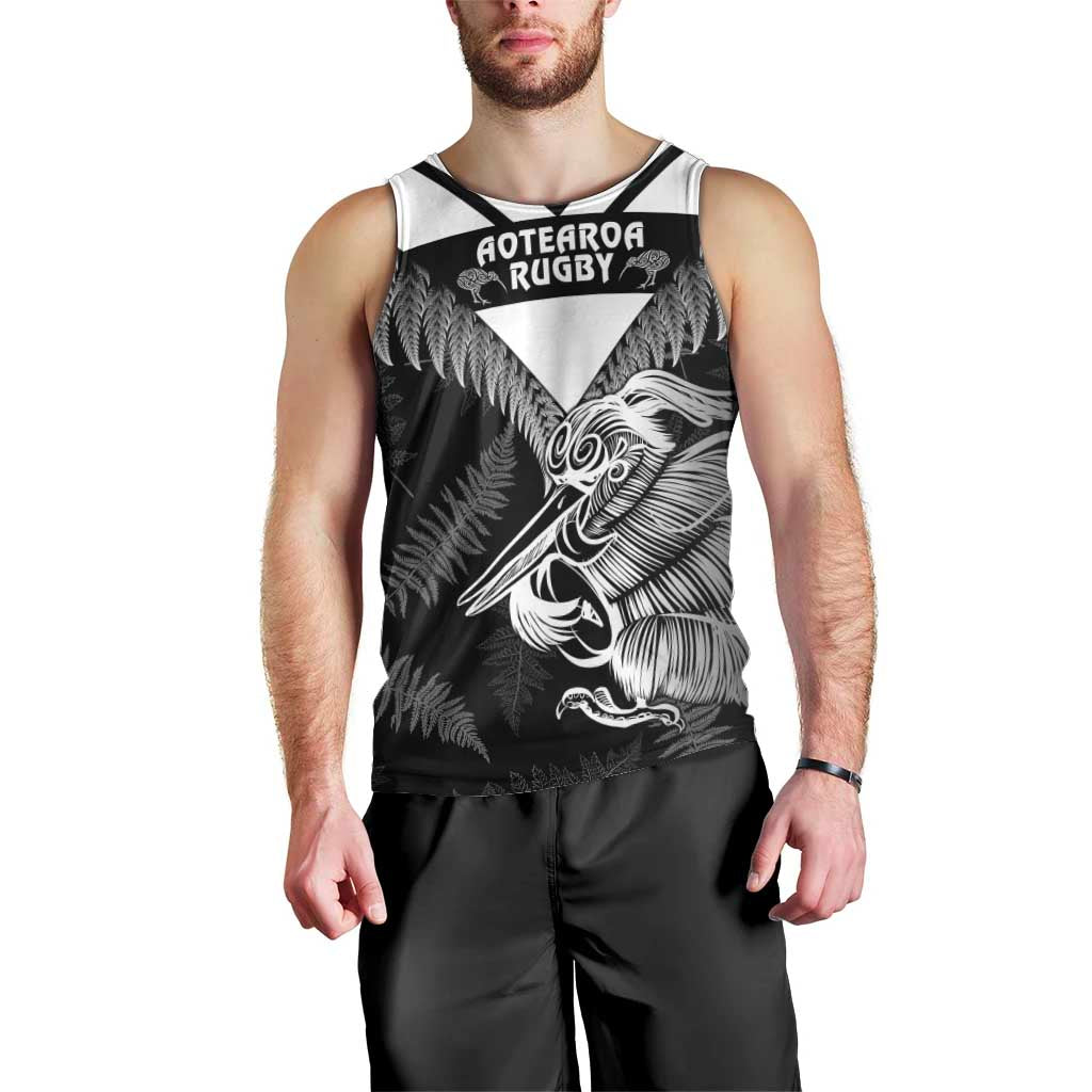Aotearoa Silver Fern Rugby Custom Men Tank Top 2024 Go Kiwi LT14 - Polynesian Pride