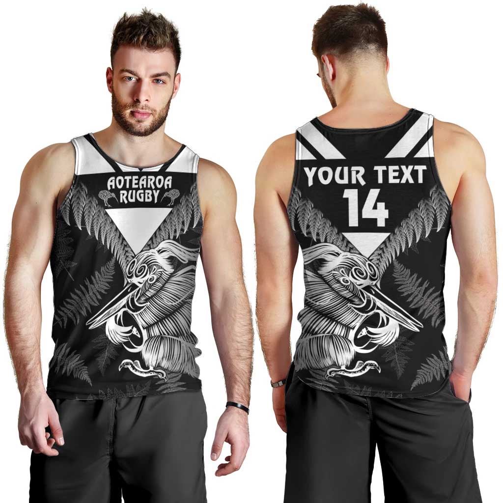 Aotearoa Silver Fern Rugby Custom Men Tank Top 2024 Go Kiwi LT14 - Polynesian Pride