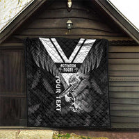Aotearoa Silver Fern Rugby Custom Quilt 2024 Go Kiwi