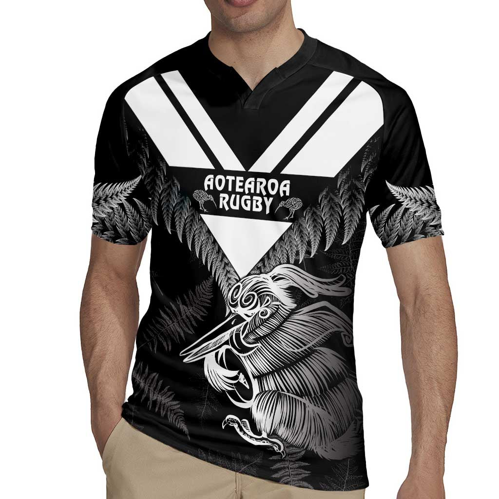 Aotearoa Silver Fern Rugby Custom Rugby Jersey 2024 Go Kiwi LT14 - Polynesian Pride