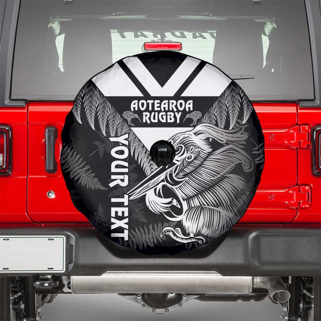 Aotearoa Silver Fern Rugby Custom Spare Tire Cover 2024 Go Kiwi LT14 - Polynesian Pride