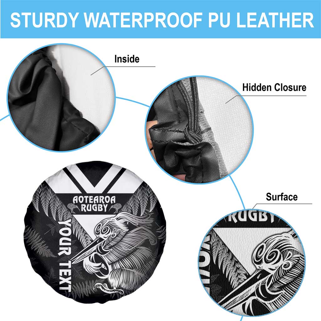 Aotearoa Silver Fern Rugby Custom Spare Tire Cover 2024 Go Kiwi LT14 - Polynesian Pride