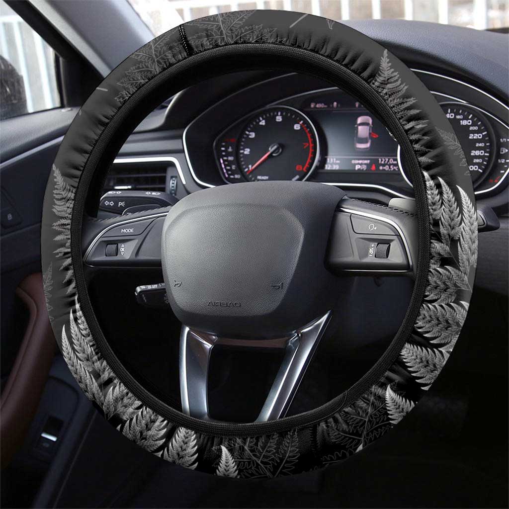 Aotearoa Silver Fern Rugby Steering Wheel Cover 2024 Go Kiwi LT14 - Polynesian Pride