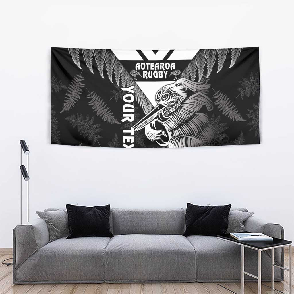 Aotearoa Silver Fern Rugby Custom Tapestry 2024 Go Kiwi