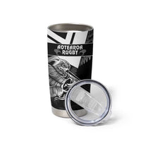 Custom Aotearoa Silver Fern Rugby Tumbler Cup 2024 Go Kiwi LT14 - Polynesian Pride