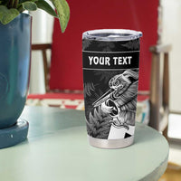 Custom Aotearoa Silver Fern Rugby Tumbler Cup 2024 Go Kiwi LT14 - Polynesian Pride