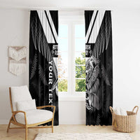 Aotearoa Silver Fern Rugby Custom Window Curtain 2024 Go Kiwi LT14 - Polynesian Pride