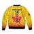 Orchids PNG Rugby Custom Bomber Jacket Go Champions Papua New Guinea