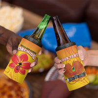 Custom Orchids PNG Rugby 4 in 1 Can Cooler Tumbler Go Champions Papua New Guinea