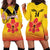 Orchids PNG Rugby Custom Hoodie Dress Go Champions Papua New Guinea