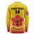 Orchids PNG Rugby Custom Long Sleeve Shirt Go Champions Papua New Guinea