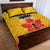 Orchids PNG Rugby Custom Quilt Bed Set Go Champions Papua New Guinea