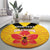 Orchids PNG Rugby Custom Round Carpet Go Champions Papua New Guinea