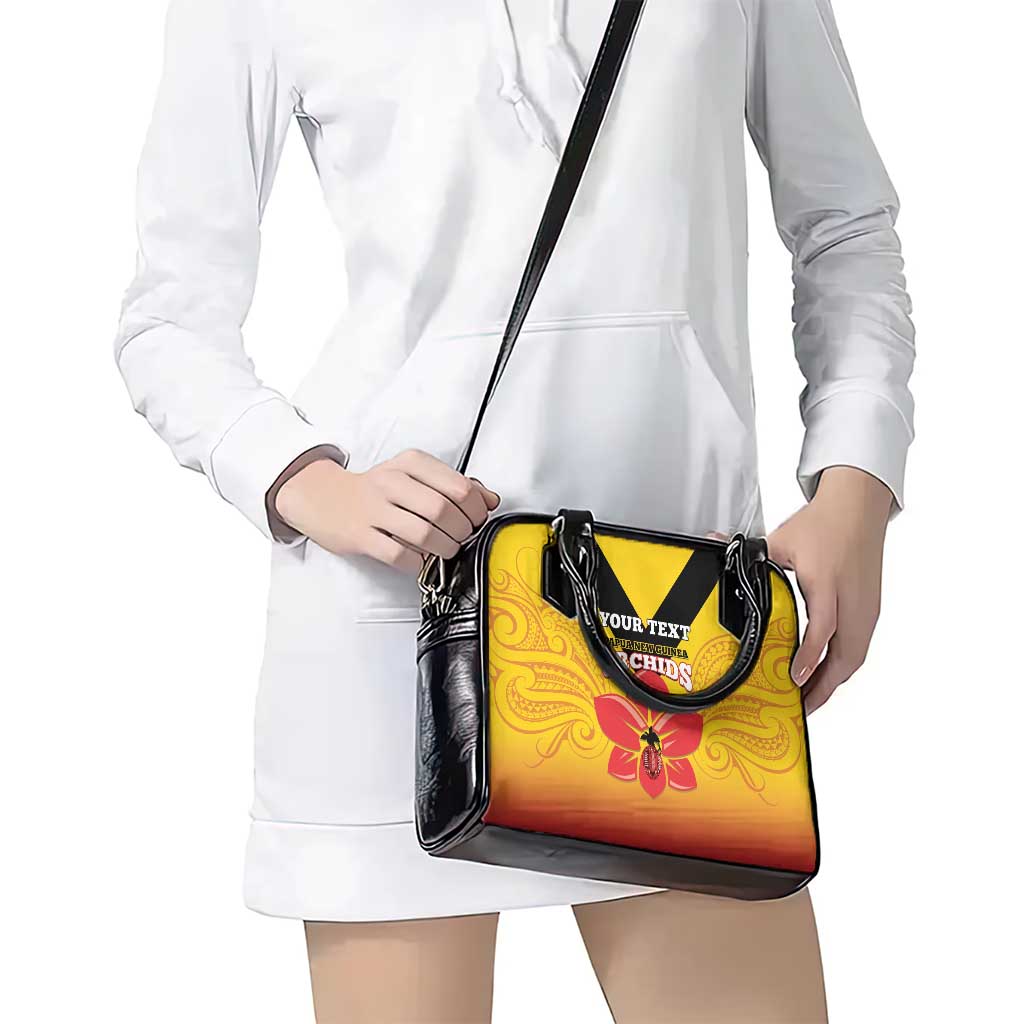 Orchids PNG Rugby Custom Shoulder Handbag Go Champions Papua New Guinea