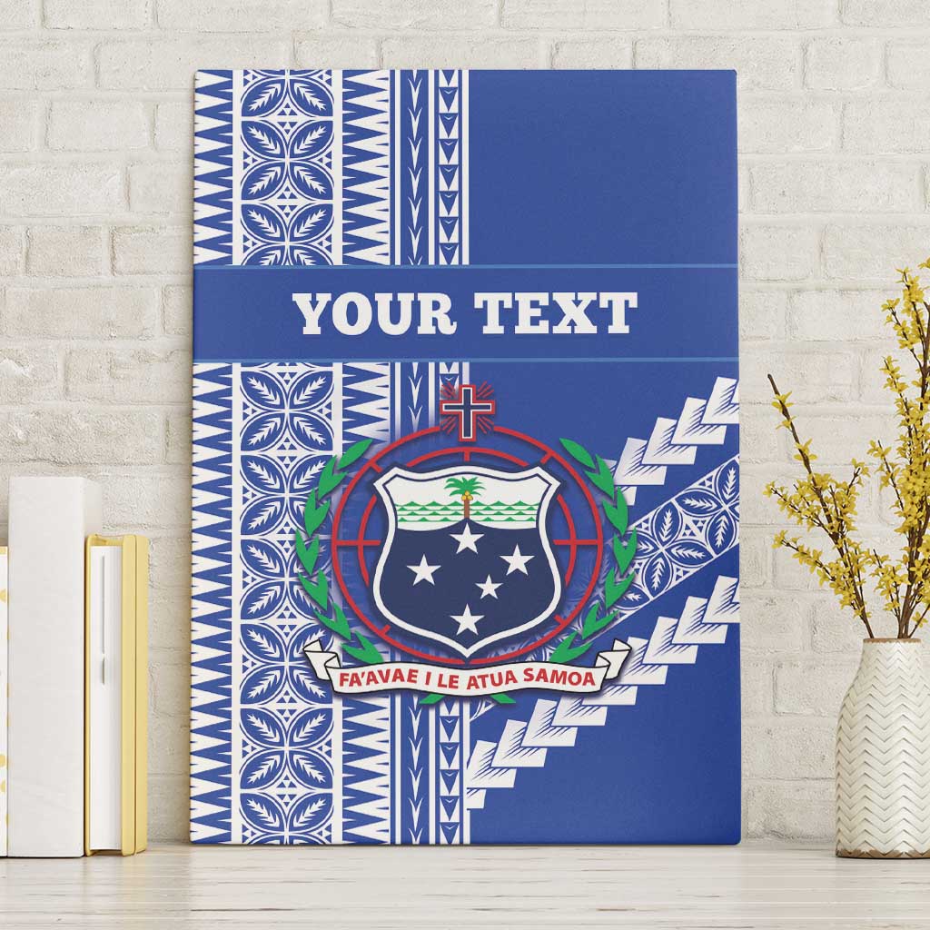 Fetu Samoa Rugby Custom Canvas Wall Art Siapo Pattern - Sporty Style