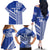 Fetu Samoa Rugby Custom Family Matching Off The Shoulder Long Sleeve Dress and Hawaiian Shirt Siapo Pattern - Sporty Style