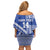 Fetu Samoa Rugby Custom Family Matching Off Shoulder Short Dress and Hawaiian Shirt Siapo Pattern - Sporty Style