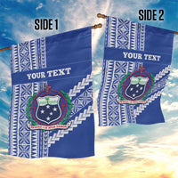 Fetu Samoa Rugby Custom Garden Flag Siapo Pattern - Sporty Style