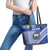 Fetu Samoa Rugby Custom Leather Tote Bag Siapo Pattern - Sporty Style