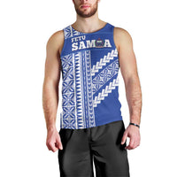 Fetu Samoa Rugby Custom Men Tank Top Siapo Pattern - Sporty Style
