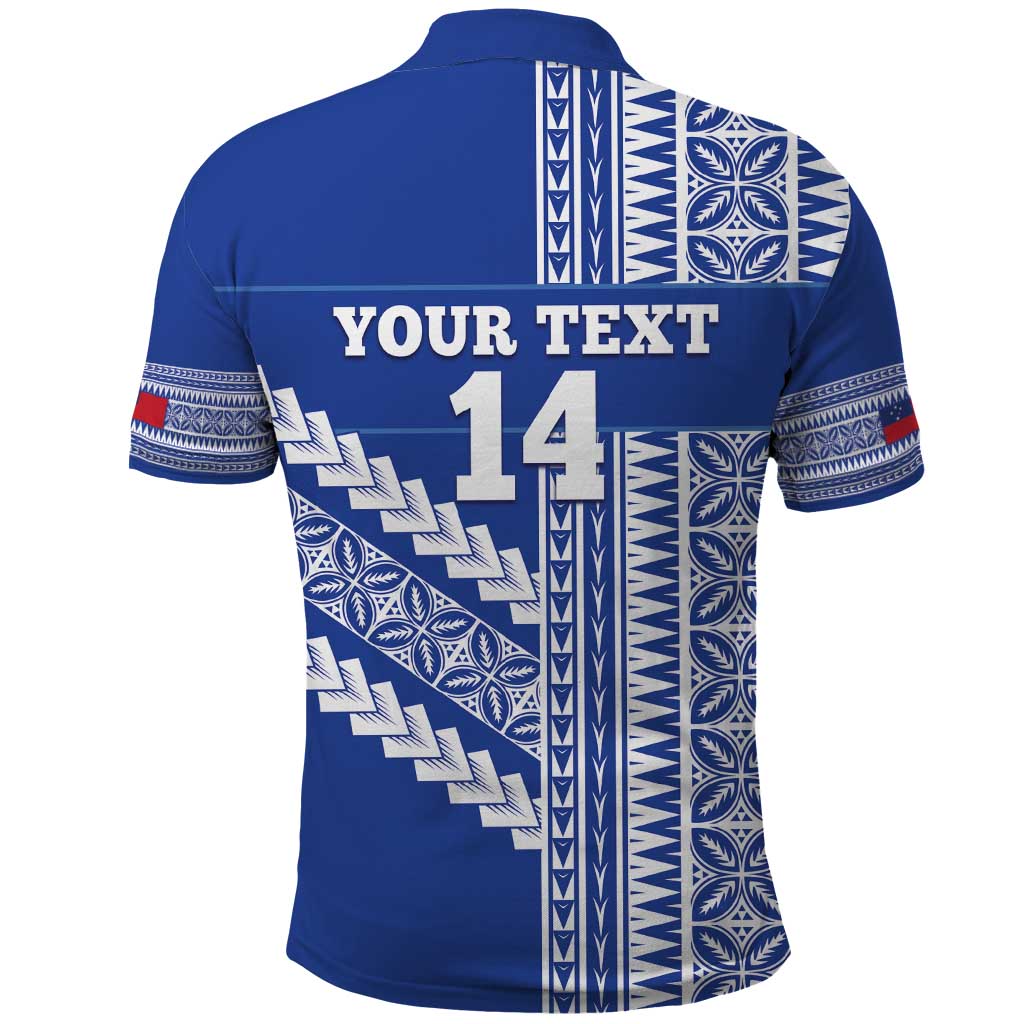 Fetu Samoa Rugby Custom Polo Shirt Siapo Pattern - Sporty Style