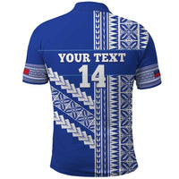 Fetu Samoa Rugby Custom Polo Shirt Siapo Pattern - Sporty Style