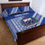 Fetu Samoa Rugby Custom Quilt Bed Set Siapo Pattern - Sporty Style