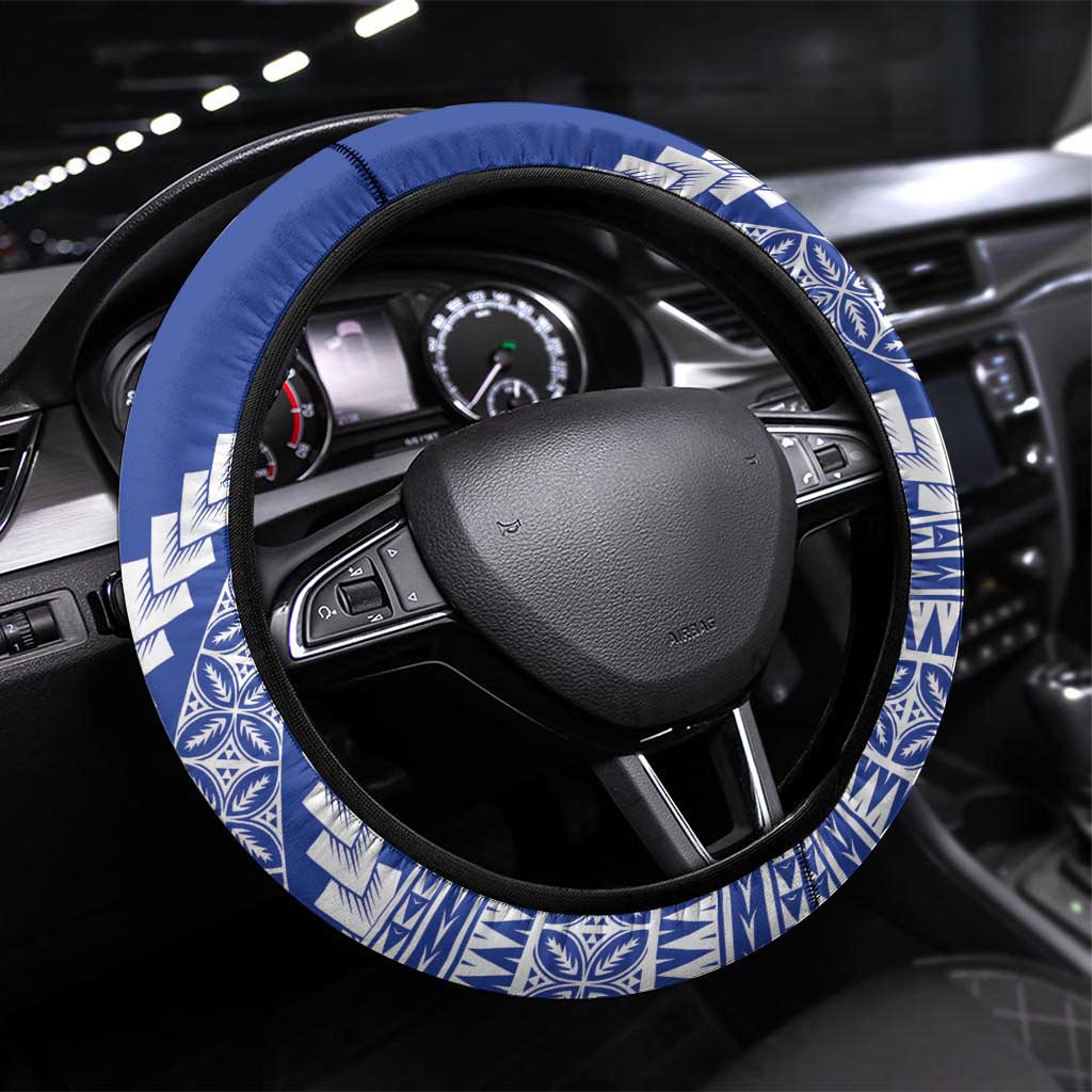 Fetu Samoa Rugby Steering Wheel Cover Siapo Pattern - Sporty Style