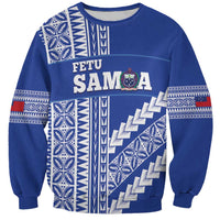 Fetu Samoa Rugby Custom Sweatshirt Siapo Pattern - Sporty Style
