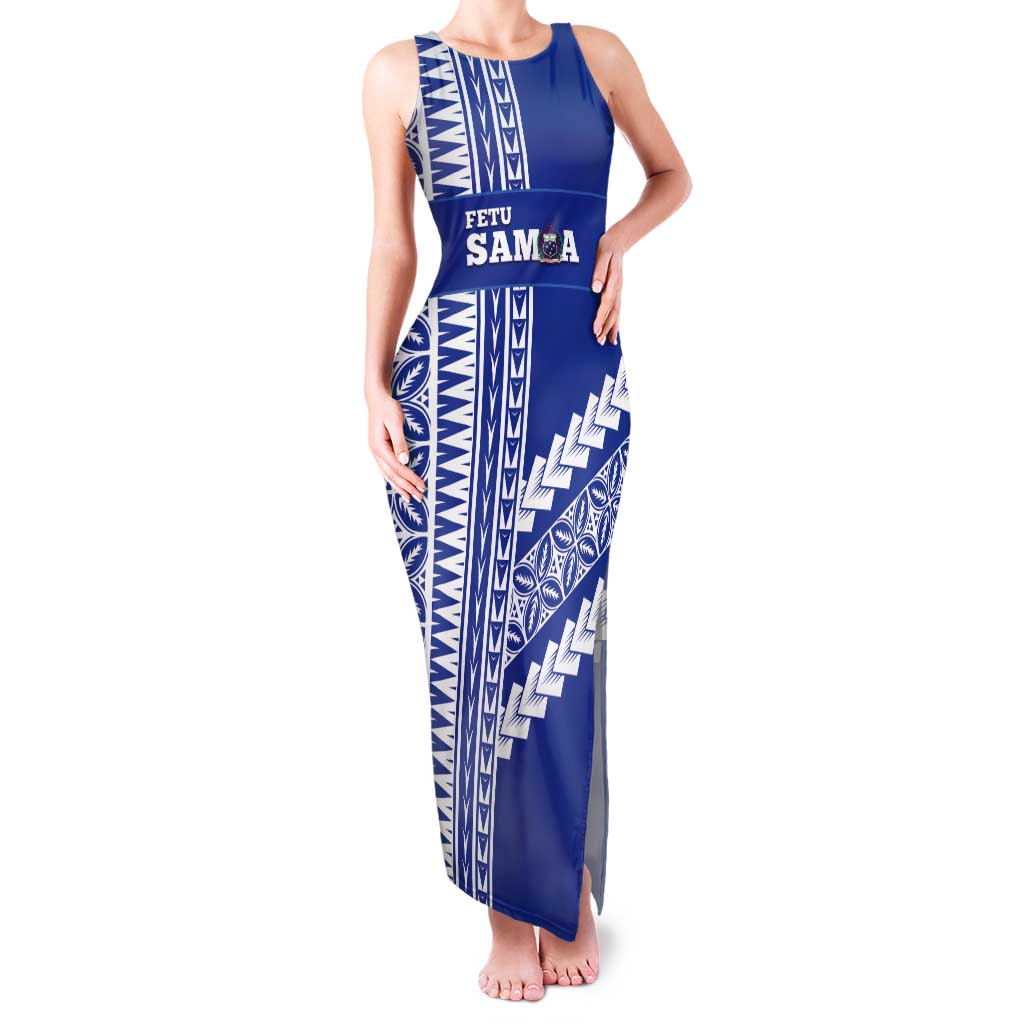 Fetu Samoa Rugby Custom Tank Maxi Dress Siapo Pattern - Sporty Style