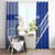 Fetu Samoa Rugby Custom Window Curtain Siapo Pattern - Sporty Style