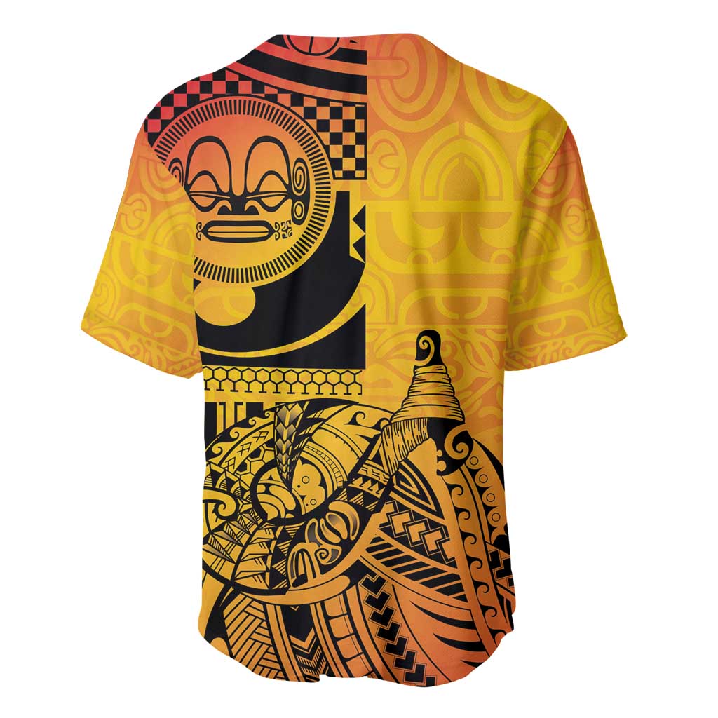 Marquesas Islands Baseball Jersey Marquesan Matatiki Fish Hook Patutiki - Polynesian Pride