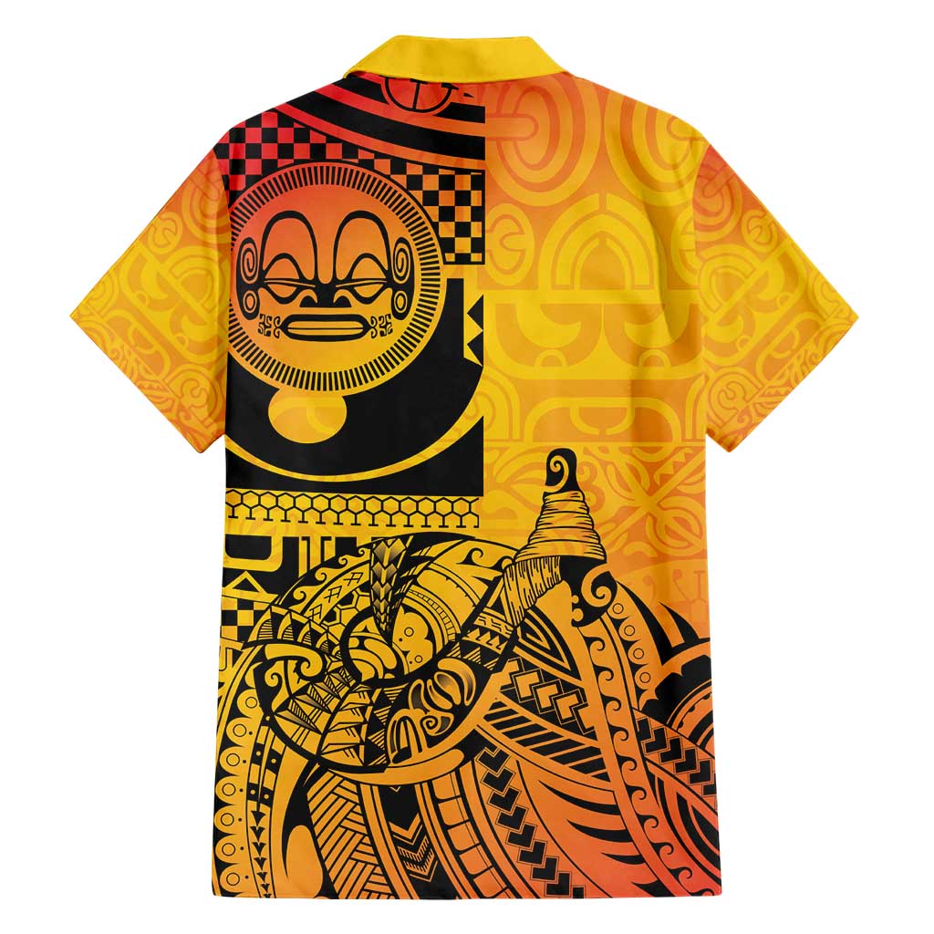 Marquesas Islands Family Matching Short Sleeve Bodycon Dress and Hawaiian Shirt Marquesan Matatiki Fish Hook Patutiki - Polynesian Pride