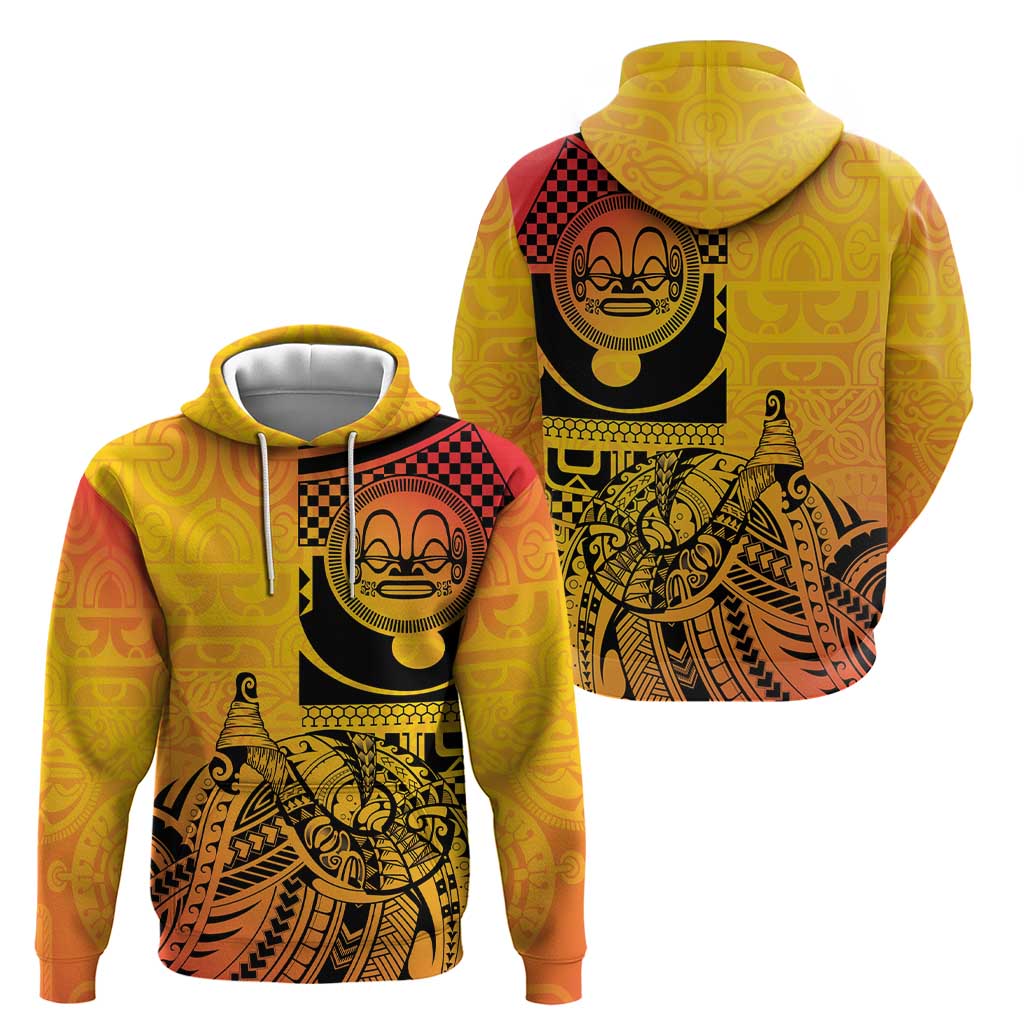 Marquesas Islands Hoodie Marquesan Matatiki Fish Hook Patutiki - Polynesian Pride