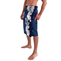 Blue Samoa Tattoo Lavalava Plumeria Samoan Ocean Tatau Pattern - Polynesian Pride