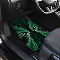 Aotearoa Pounamu Niho Car Mats Silver Fern Mix Maori Pattern - Green LT14 - Polynesian Pride
