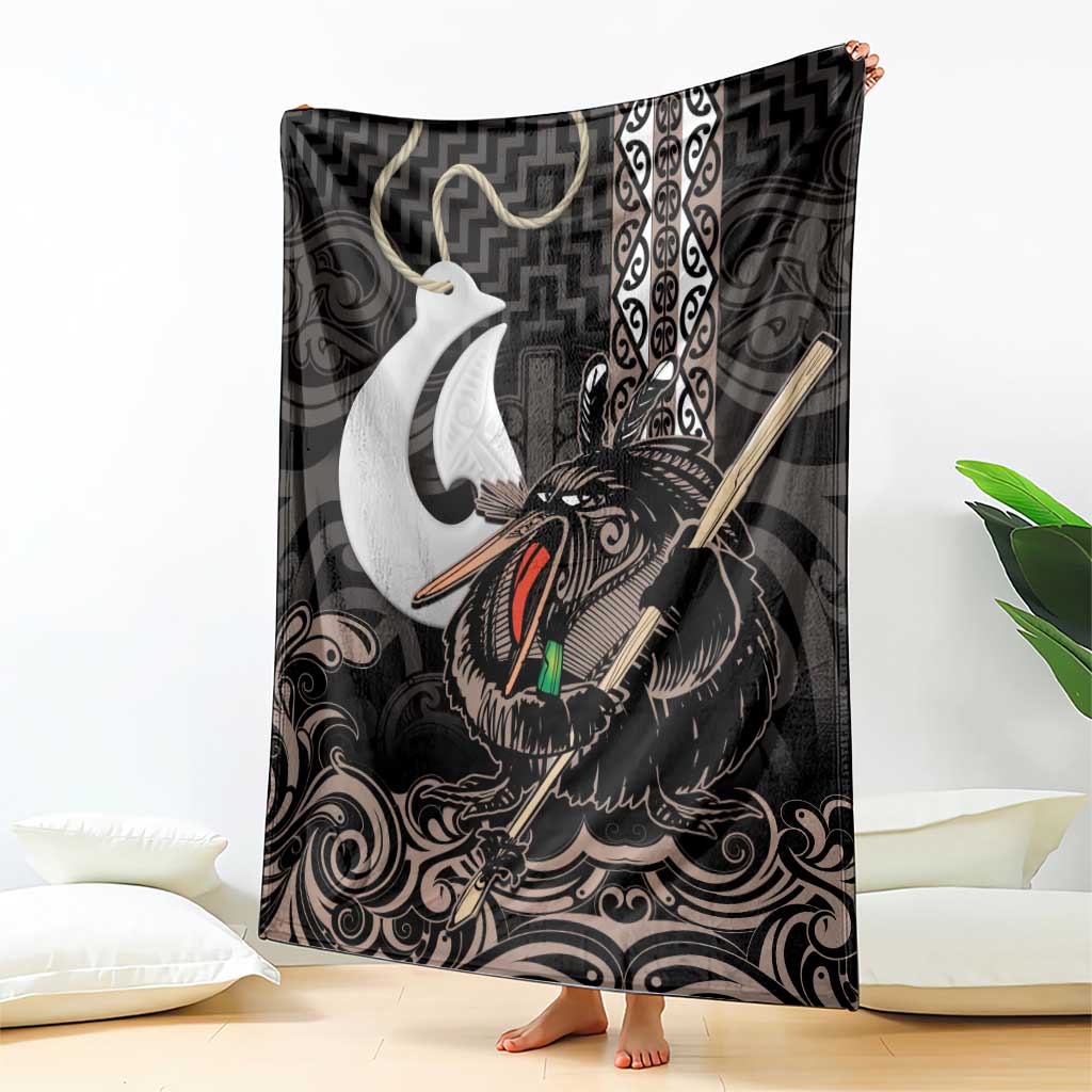 Aotearoa Hei Matau Blanket Haka Kiwi Mix Maori Mangopare LT14 - Polynesian Pride