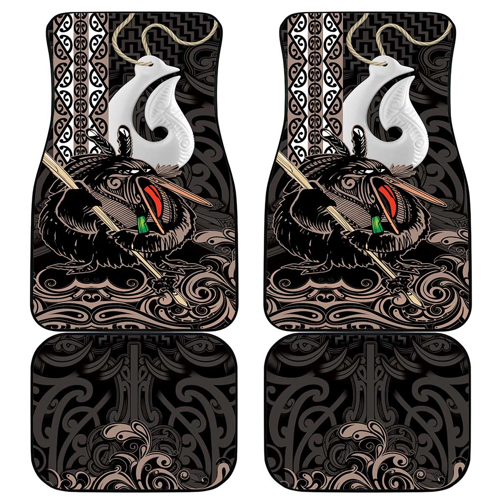 Aotearoa Hei Matau Car Mats Haka Kiwi Mix Maori Mangopare LT14 - Polynesian Pride