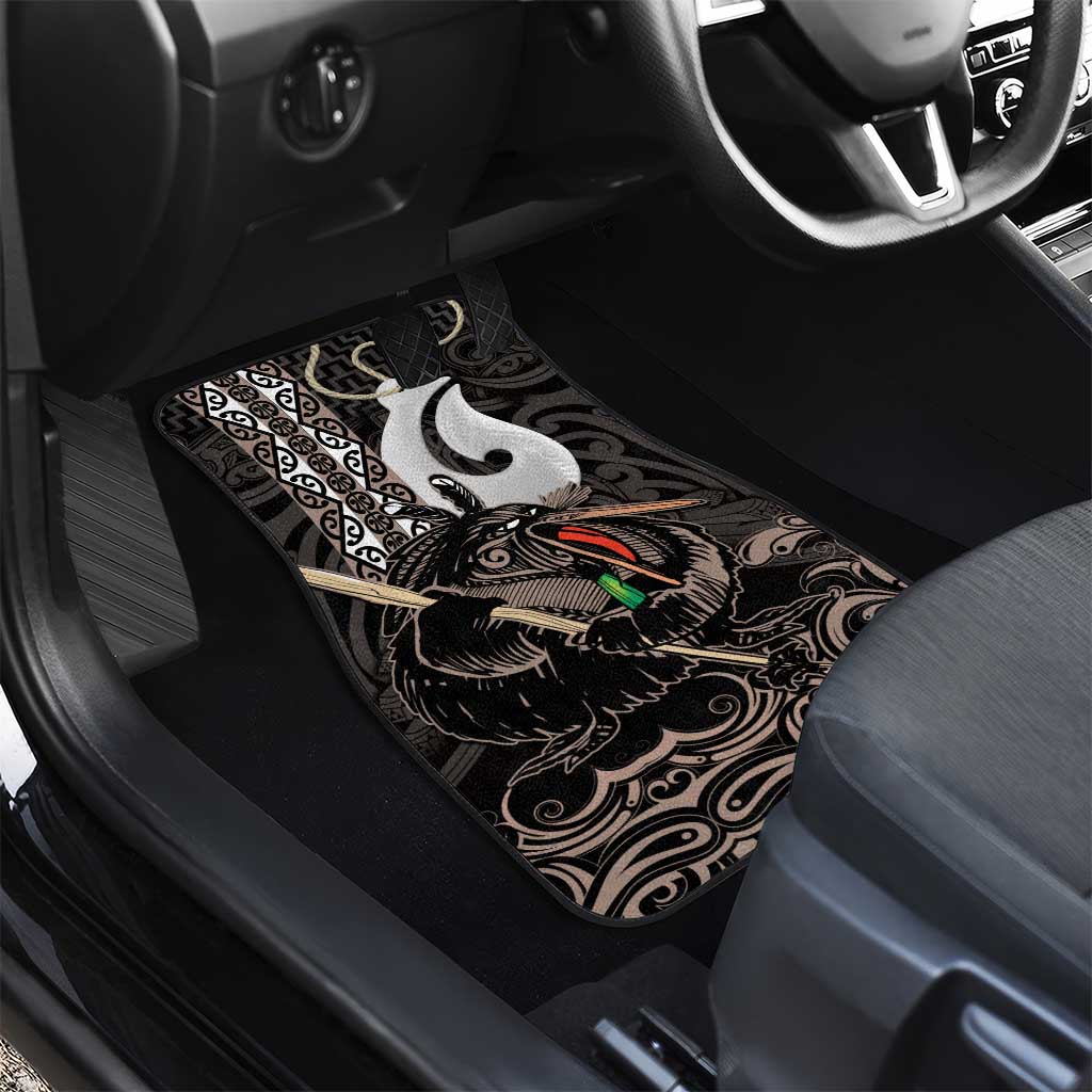 Aotearoa Hei Matau Car Mats Haka Kiwi Mix Maori Mangopare LT14 - Polynesian Pride