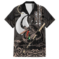Aotearoa Hei Matau Hawaiian Shirt Haka Kiwi Mix Maori Mangopare LT14 Black - Polynesian Pride