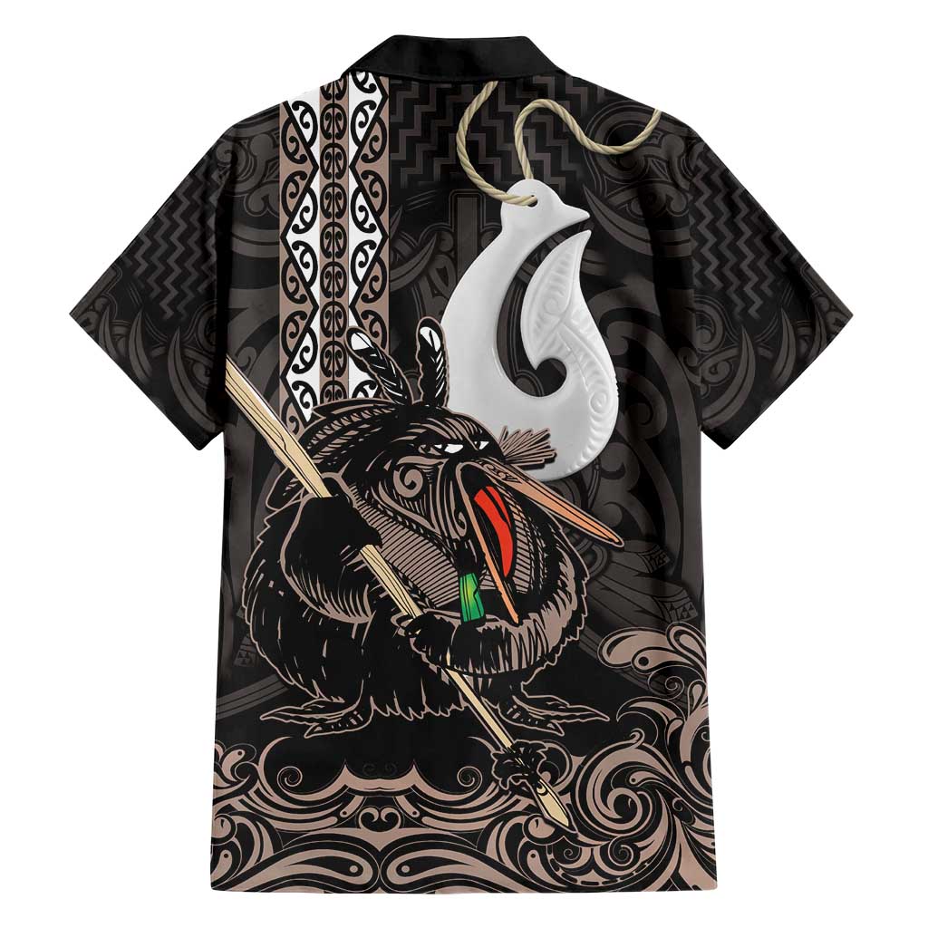 Aotearoa Hei Matau Hawaiian Shirt Haka Kiwi Mix Maori Mangopare LT14 - Polynesian Pride