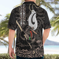 Aotearoa Hei Matau Hawaiian Shirt Haka Kiwi Mix Maori Mangopare LT14 - Polynesian Pride