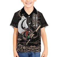 Aotearoa Hei Matau Hawaiian Shirt Haka Kiwi Mix Maori Mangopare LT14 - Polynesian Pride