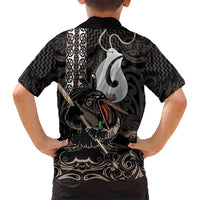 Aotearoa Hei Matau Hawaiian Shirt Haka Kiwi Mix Maori Mangopare LT14 - Polynesian Pride